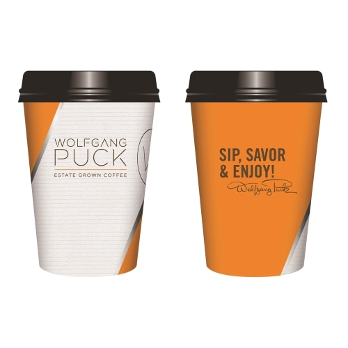 Wolfgang Puck Paper Hot Cup, 10oz Wrapped